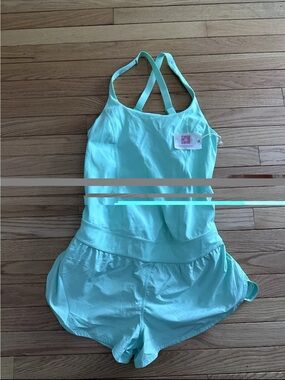 Free People Movement x Hatch Righteous Runsie Salted Lime Maternity Small NWT